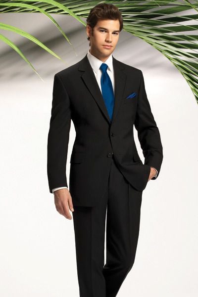Black 2 Button Suit