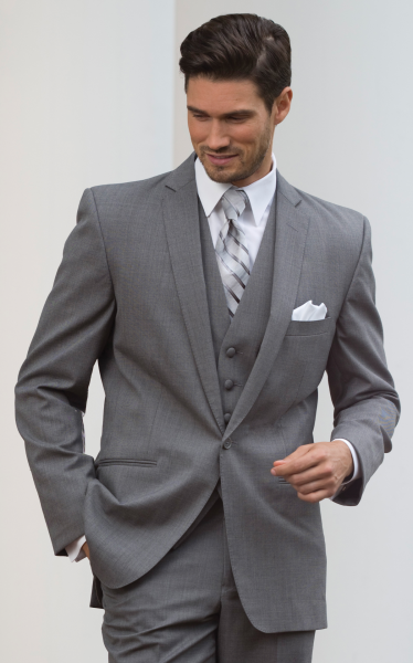 Grey Valencia 2 Button Suit