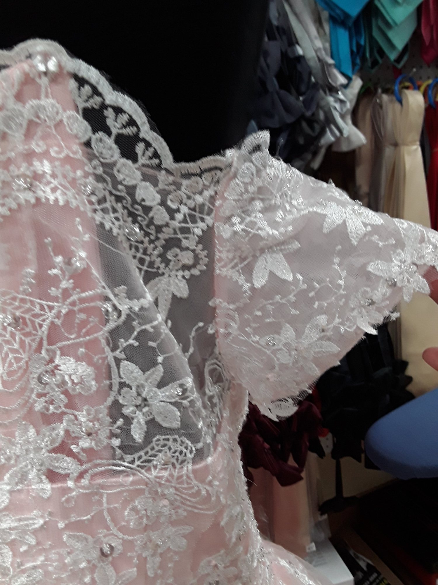 Lace bodice alteration